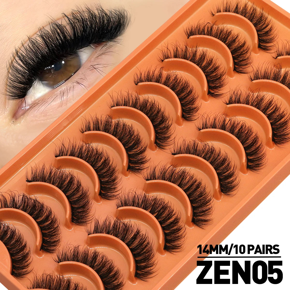 Pestañas de volumen extremo (10 pares)