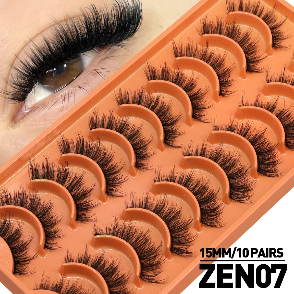 Pestañas de volumen extremo (10 pares)