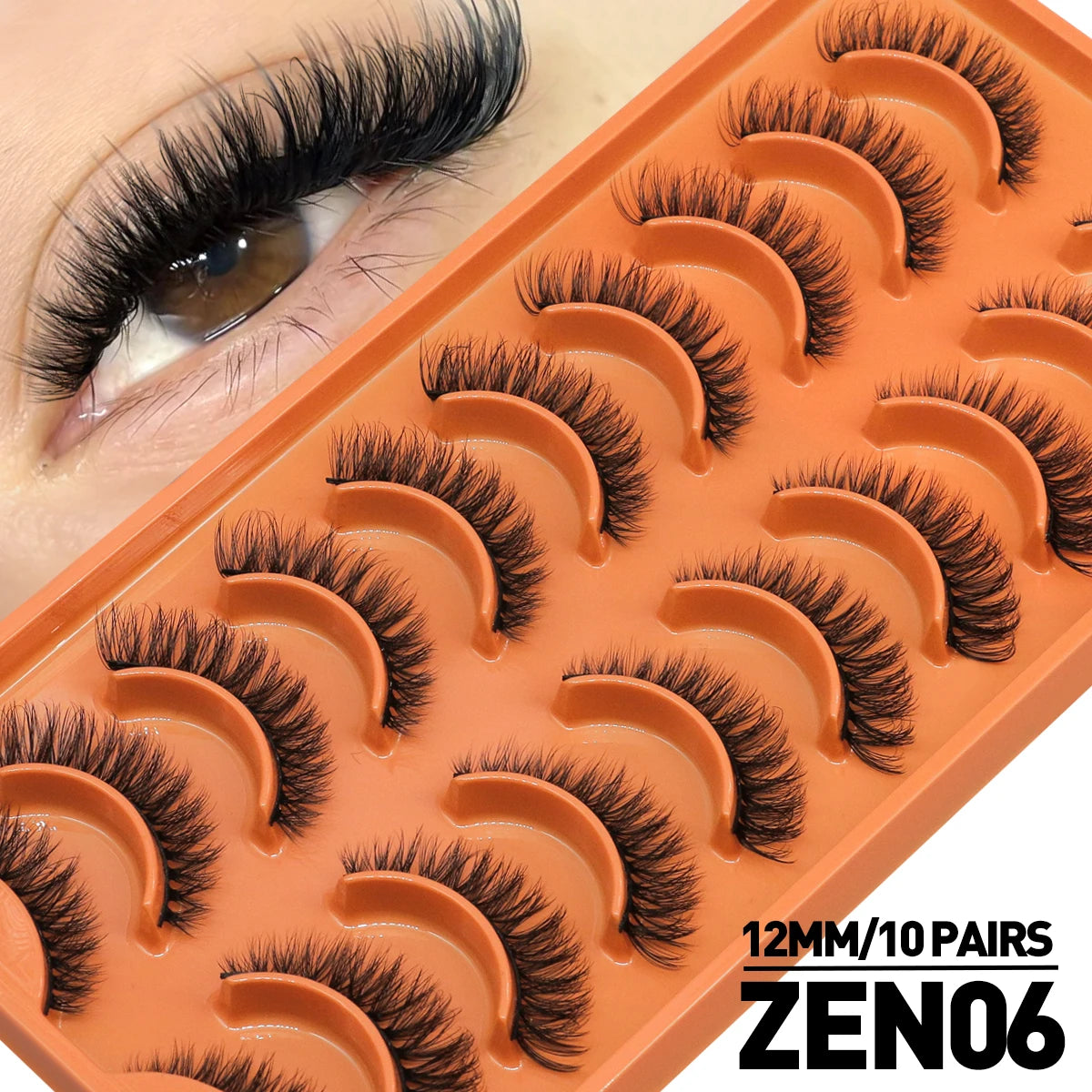 Pestañas de volumen extremo (10 pares)