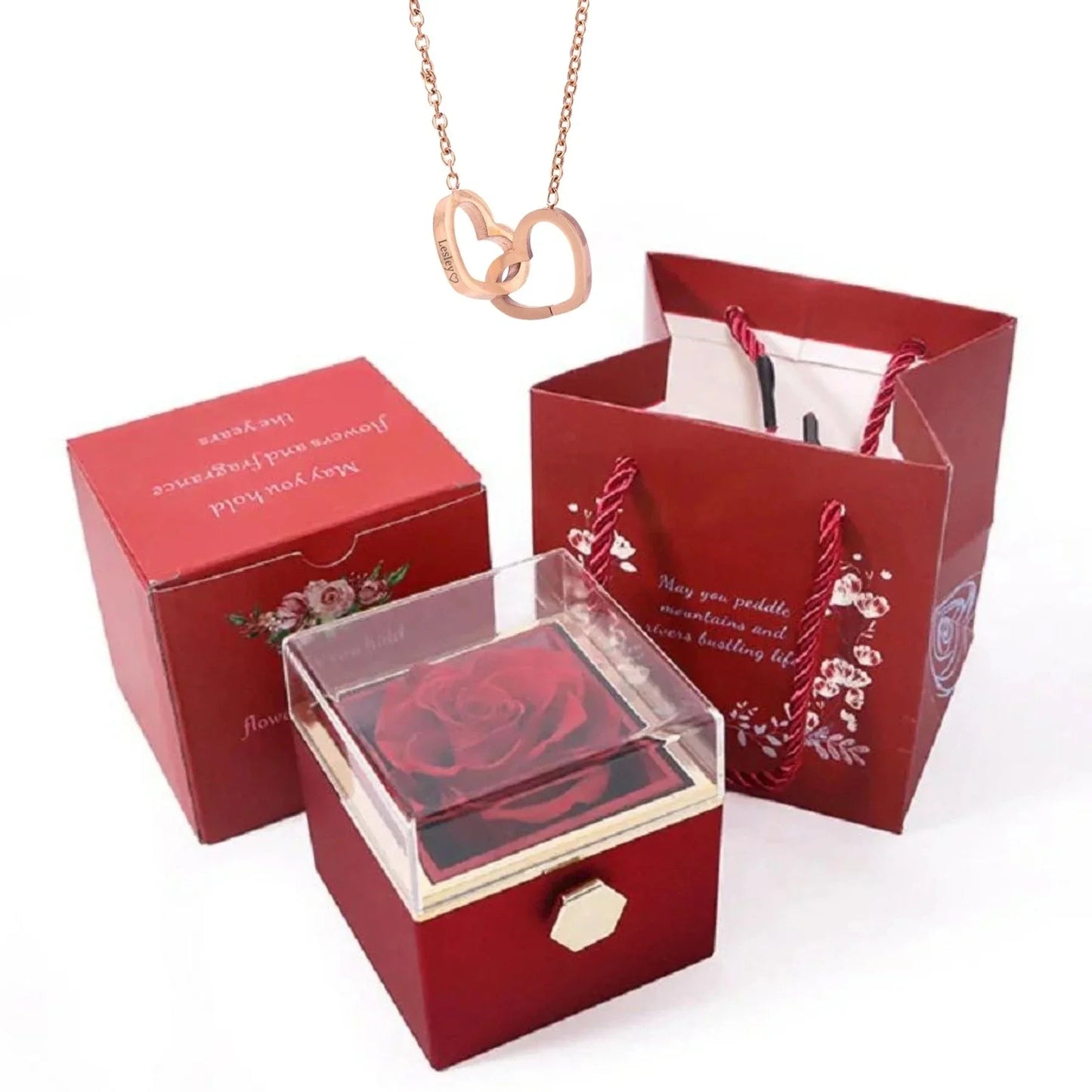 Collar Corazón con Nombres Personalizados