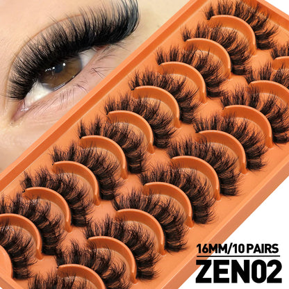Pestañas de volumen extremo (10 pares)