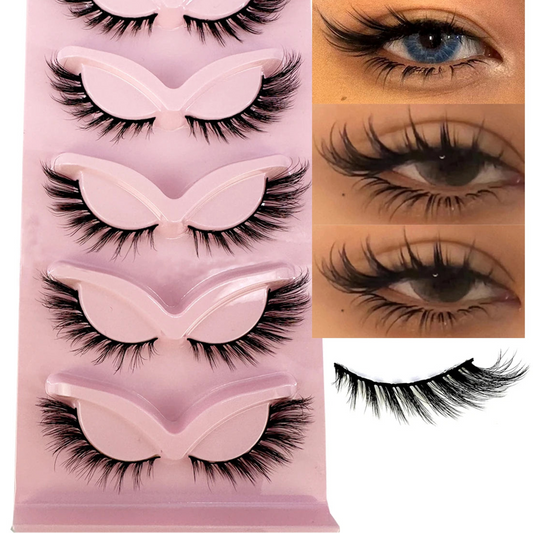 Pestañas postizas Ojos de gato (5 pares)